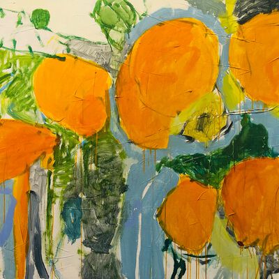 "Naranja" · 140 x 160 cm · Acryl auf Leinwand 2021