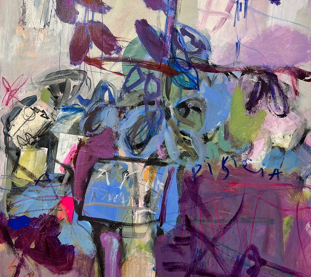 "Violetta" · 50 x 40 cm · Mixed Media on canvas · 2023