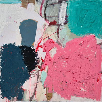 "Alexa" · 70 x 70 cm · Mixed Media auf Leinwand 2024