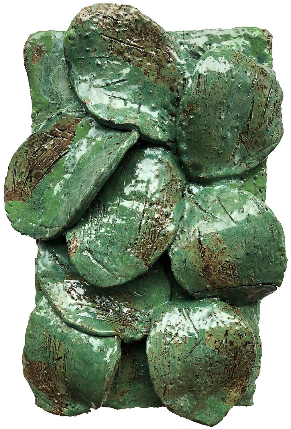 "Orejas Verde" · Wandrelief · 33 x 22 cm · Keramik 2021